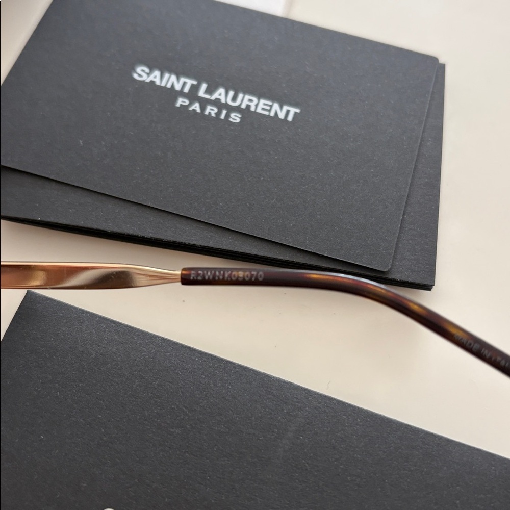 Saint Laurent Sl 364 Sunglasses Brown Gold - Picture 13 of 15